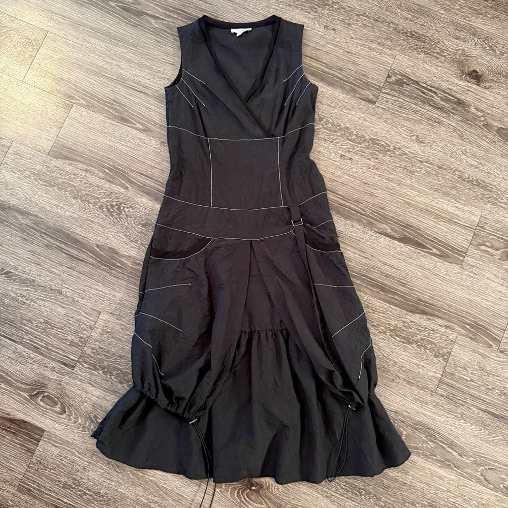 Dolcezza Sleeveless Midi Draped Dress